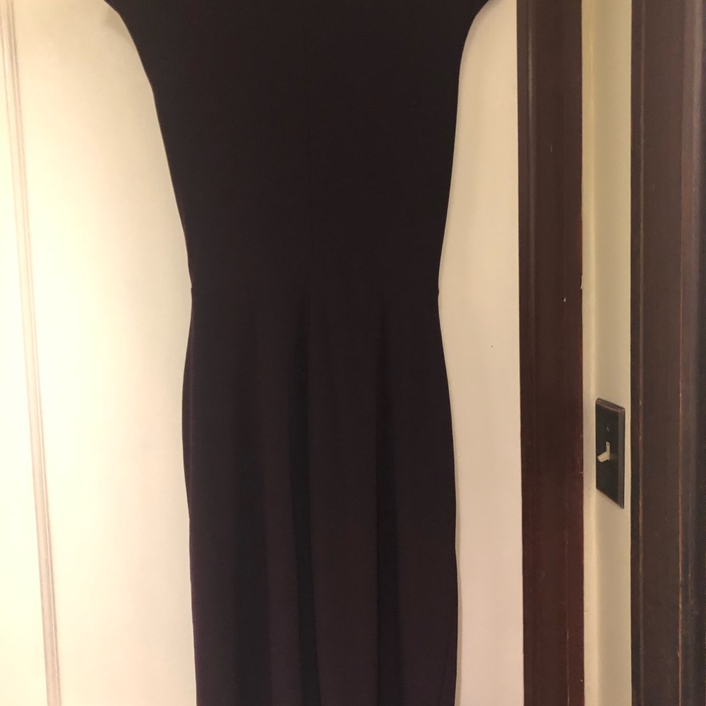 Sz small glam deep purple Calvin Klein knit dress - Picture 4 of 4